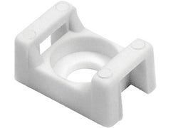 1 packing unit with 100 units of Cable Tie Mount with curved design 21.8x15.5 mm, white, CTM3-PA66-WH (100)